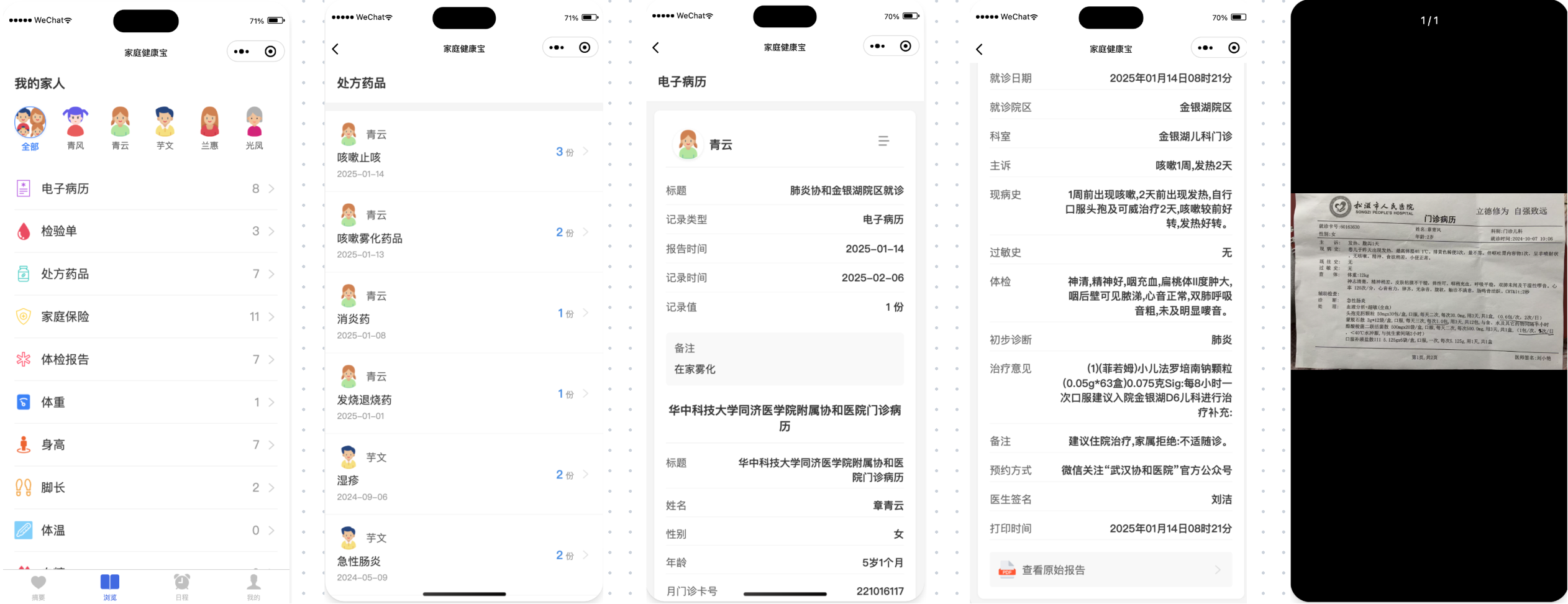 家庭健康宝健康数据